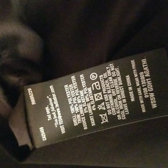 Ted Baker Gold-sequined Fitted Little Black Dress / Sz XS - Picture 12 of 17